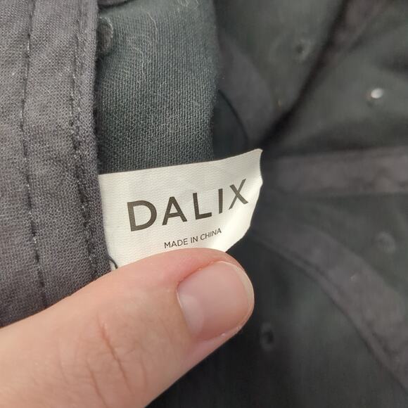 Dalix Slideback Baseball Cap Black One Size Adjustable Vented Holes Blank - Picture 9 of 9